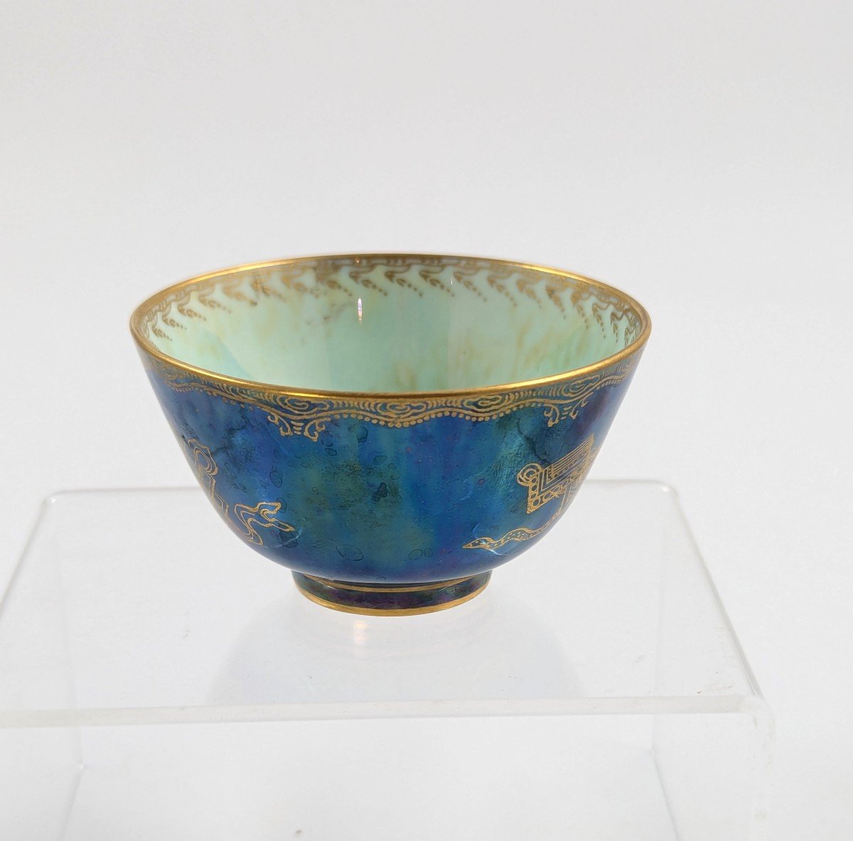 Bol à Lustre Bleu Tacheté De Daisy Makeig-jones, Wedgwood, Vers 1915-photo-4