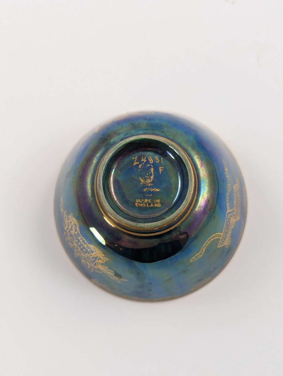 Bol à Lustre Bleu Tacheté De Daisy Makeig-jones, Wedgwood, Vers 1915-photo-4