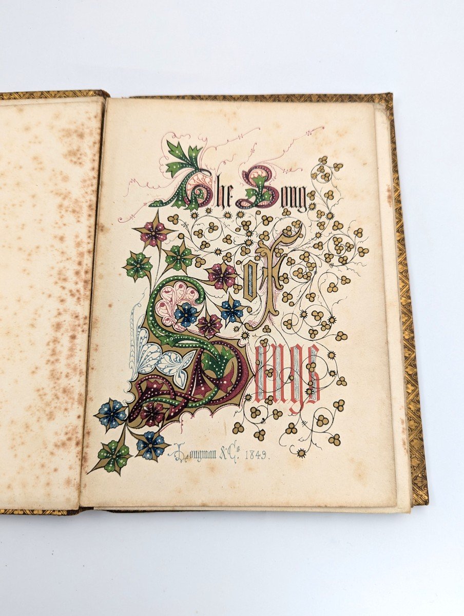 « Le Cantique Des Cantiques, Qui Est De Salomon », Enluminé Par Owen Jones, 1849-photo-3