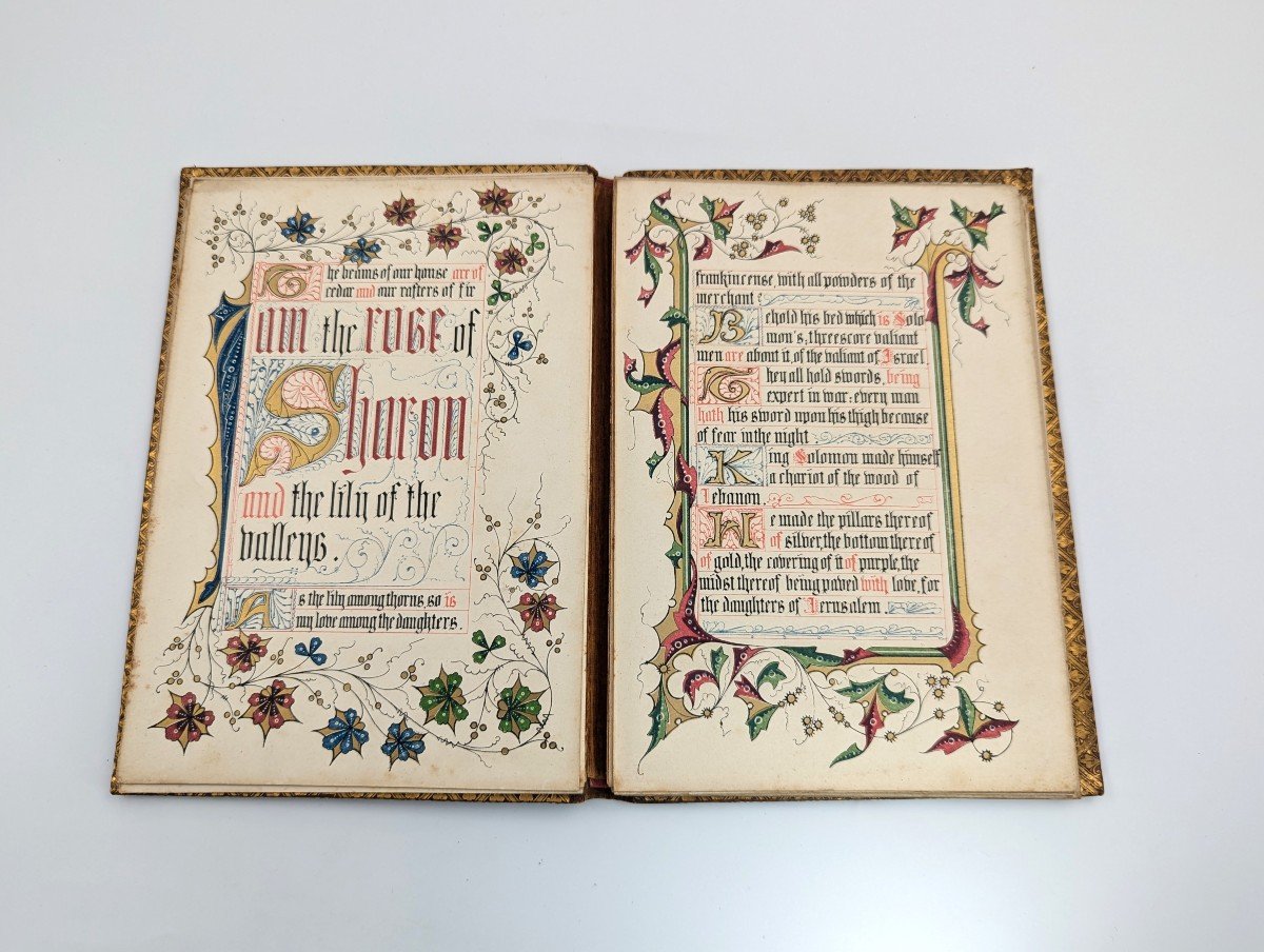 « Le Cantique Des Cantiques, Qui Est De Salomon », Enluminé Par Owen Jones, 1849-photo-1