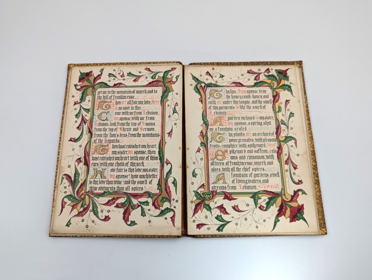 « Le Cantique Des Cantiques, Qui Est De Salomon », Enluminé Par Owen Jones, 1849-photo-2
