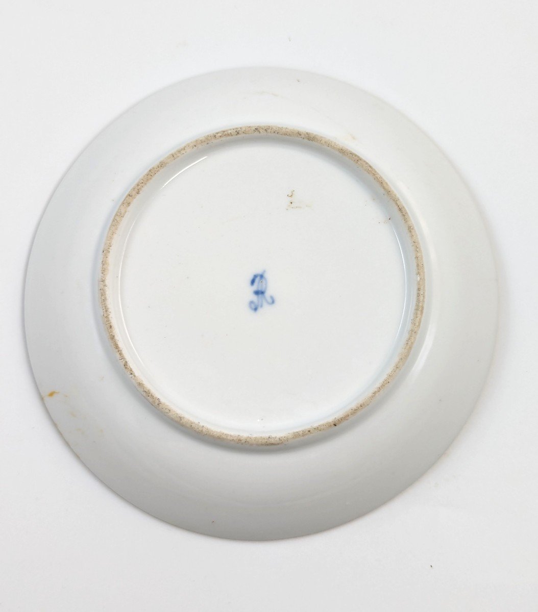 Helena Wolfsohn Dresden Porcelain Saucer With Harbour Scenes, 1860 - 1880-photo-3