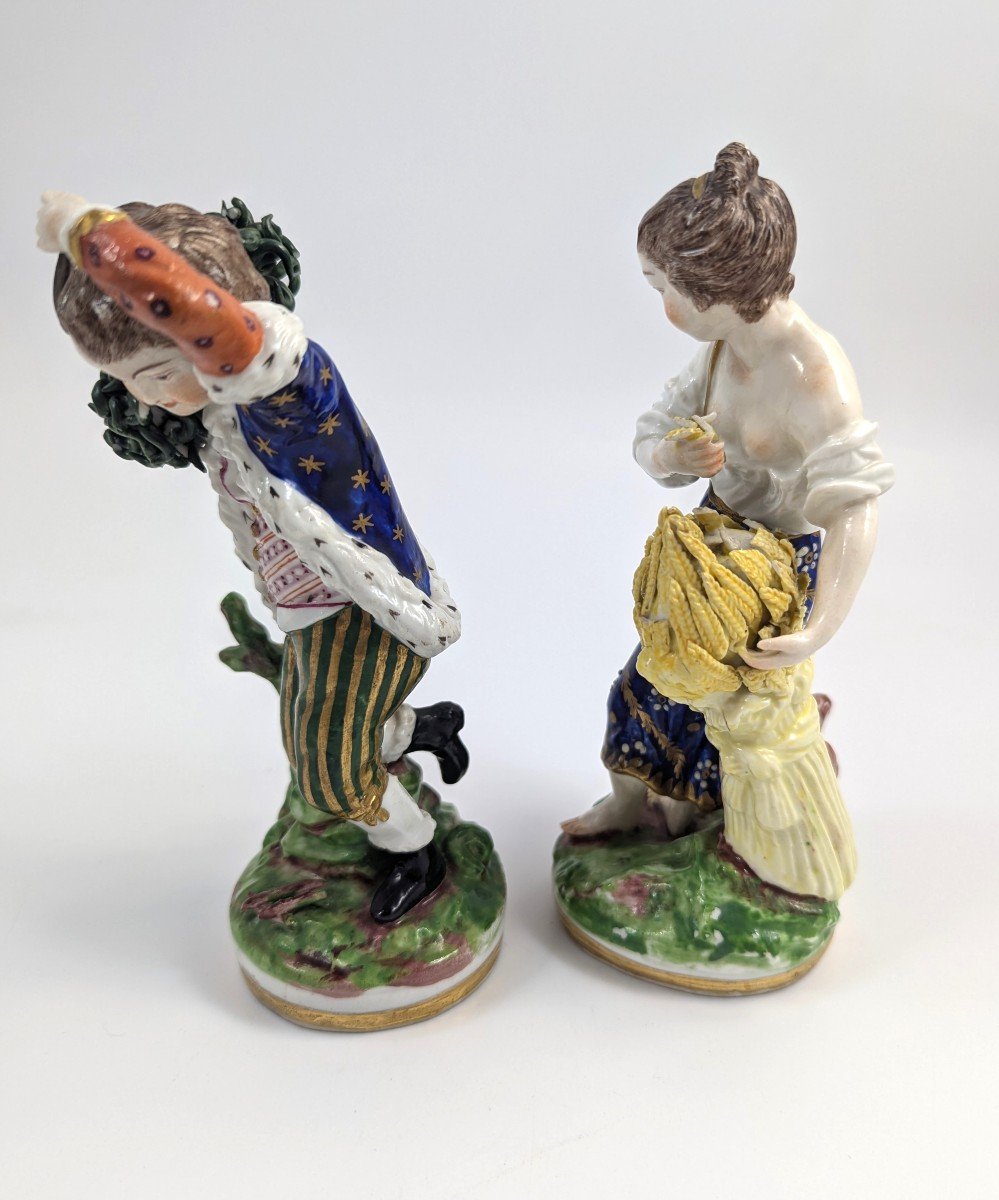 Figurines En Porcelaine - Saisons Allégoriques, Chelsea-Derby, Vers 1770-photo-2