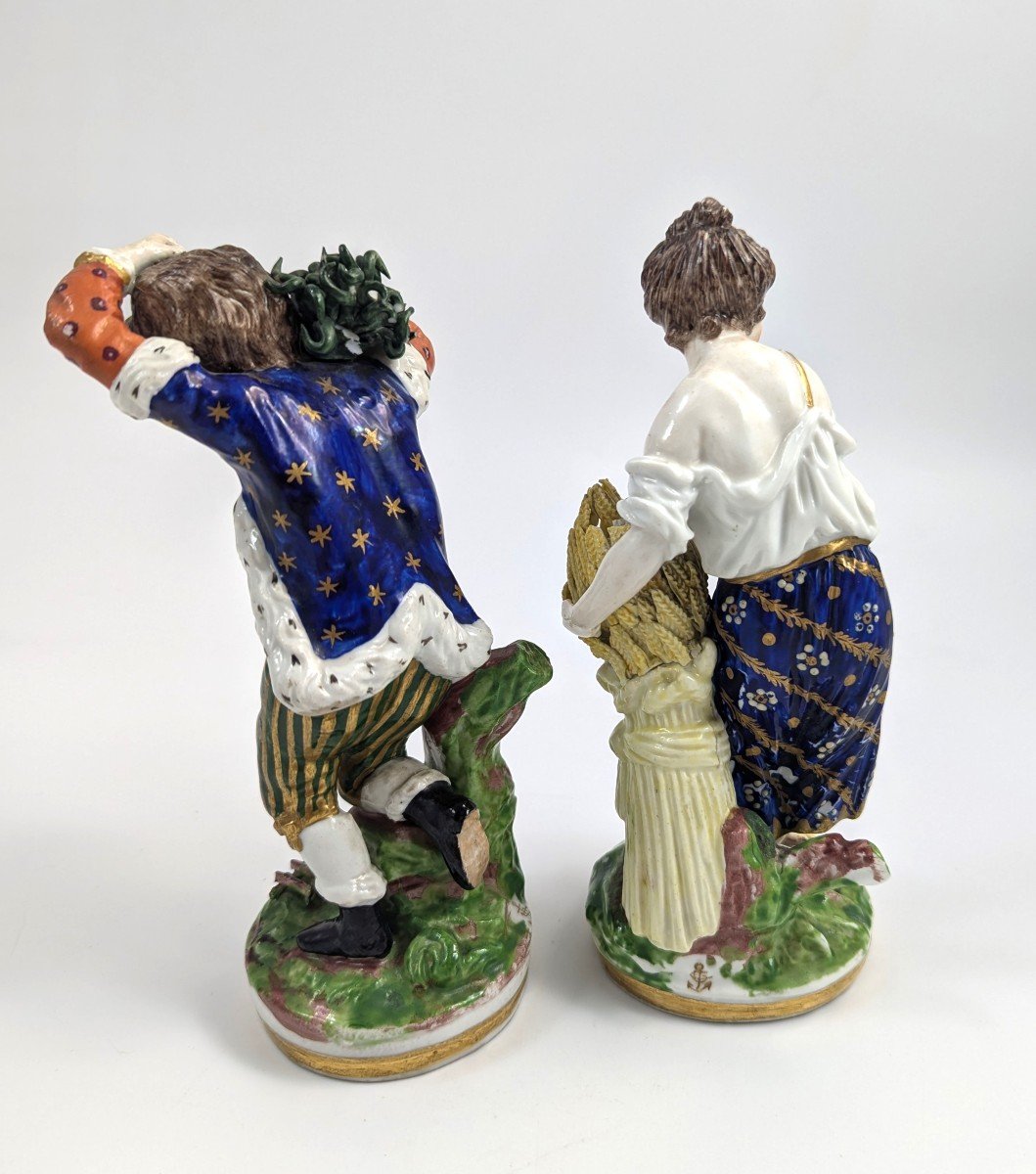 Figurines En Porcelaine - Saisons Allégoriques, Chelsea-Derby, Vers 1770-photo-3