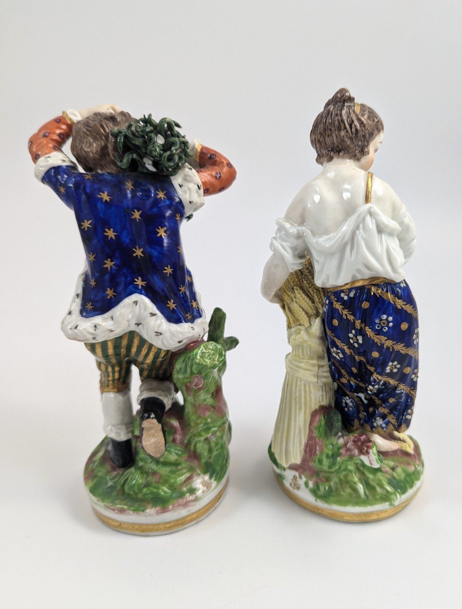 Figurines En Porcelaine - Saisons Allégoriques, Chelsea-Derby, Vers 1770-photo-4