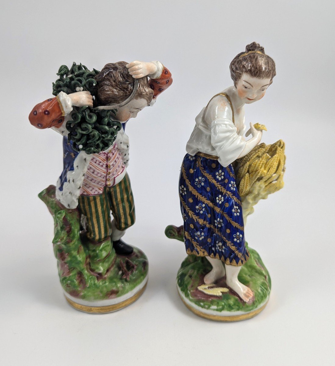 Figurines En Porcelaine - Saisons Allégoriques, Chelsea-Derby, Vers 1770-photo-2