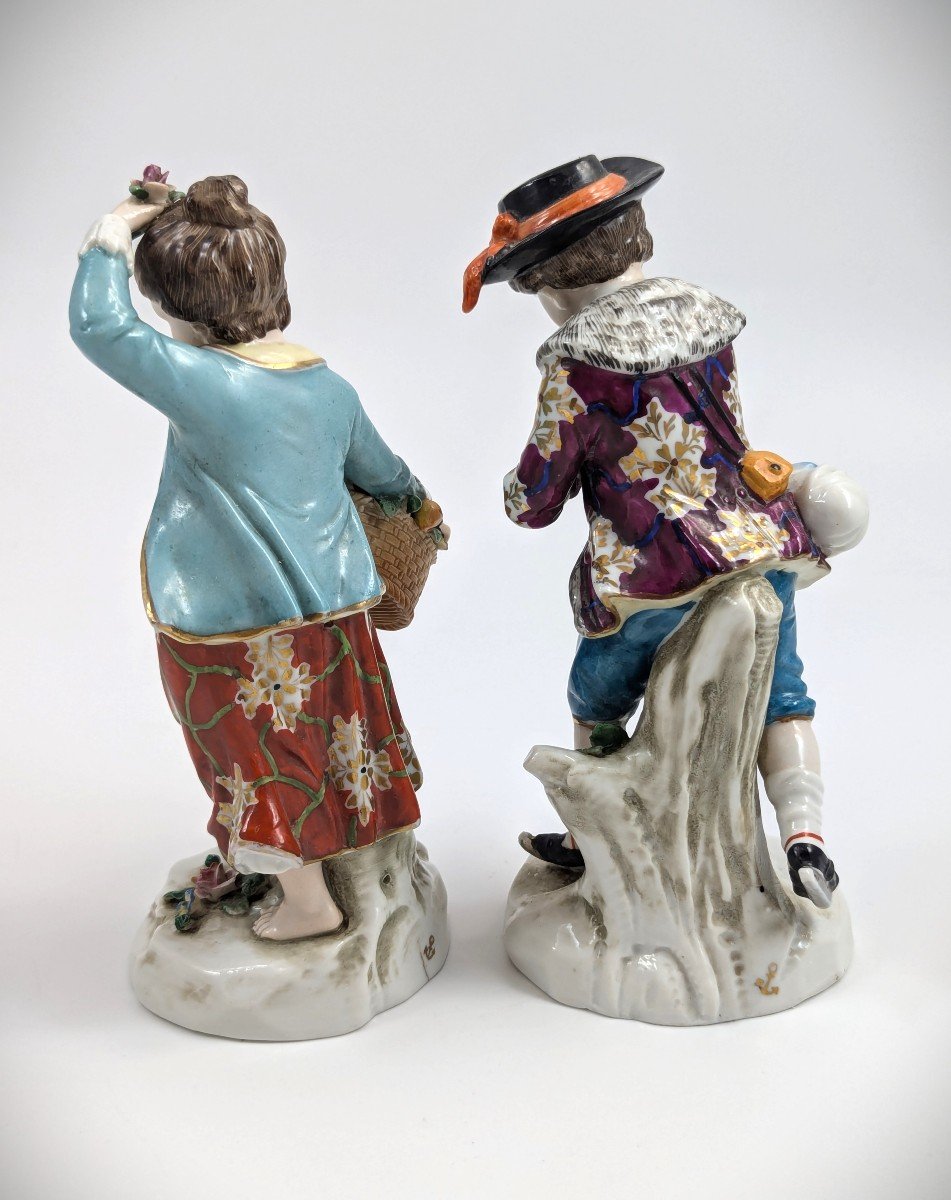 Antique Porcelain Figurines From The "seasons" Series, Samson, 19th Century-photo-3