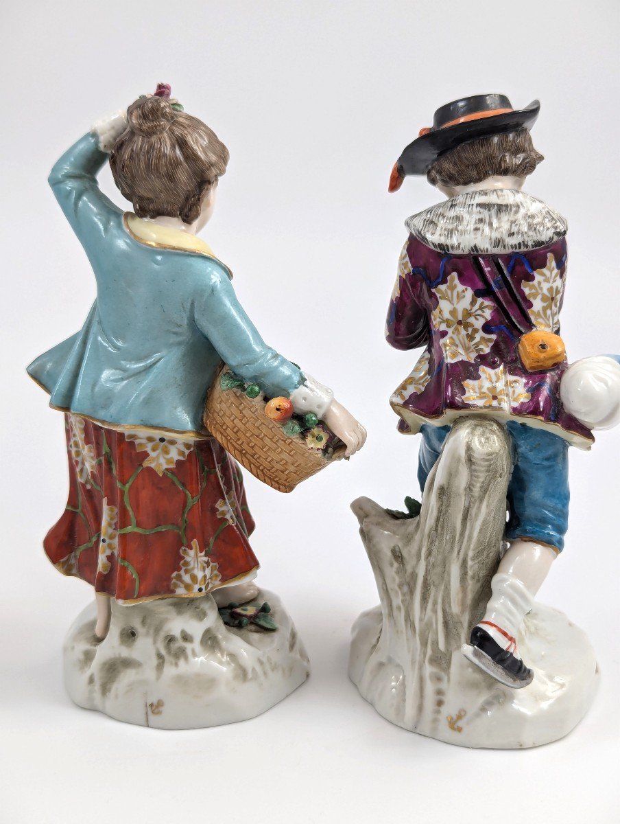 Antique Porcelain Figurines From The "seasons" Series, Samson, 19th Century-photo-4