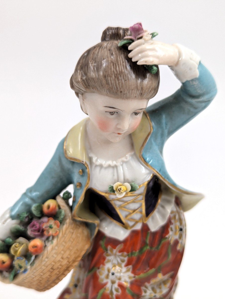 Antique Porcelain Figurines From The "seasons" Series, Samson, 19th Century-photo-3