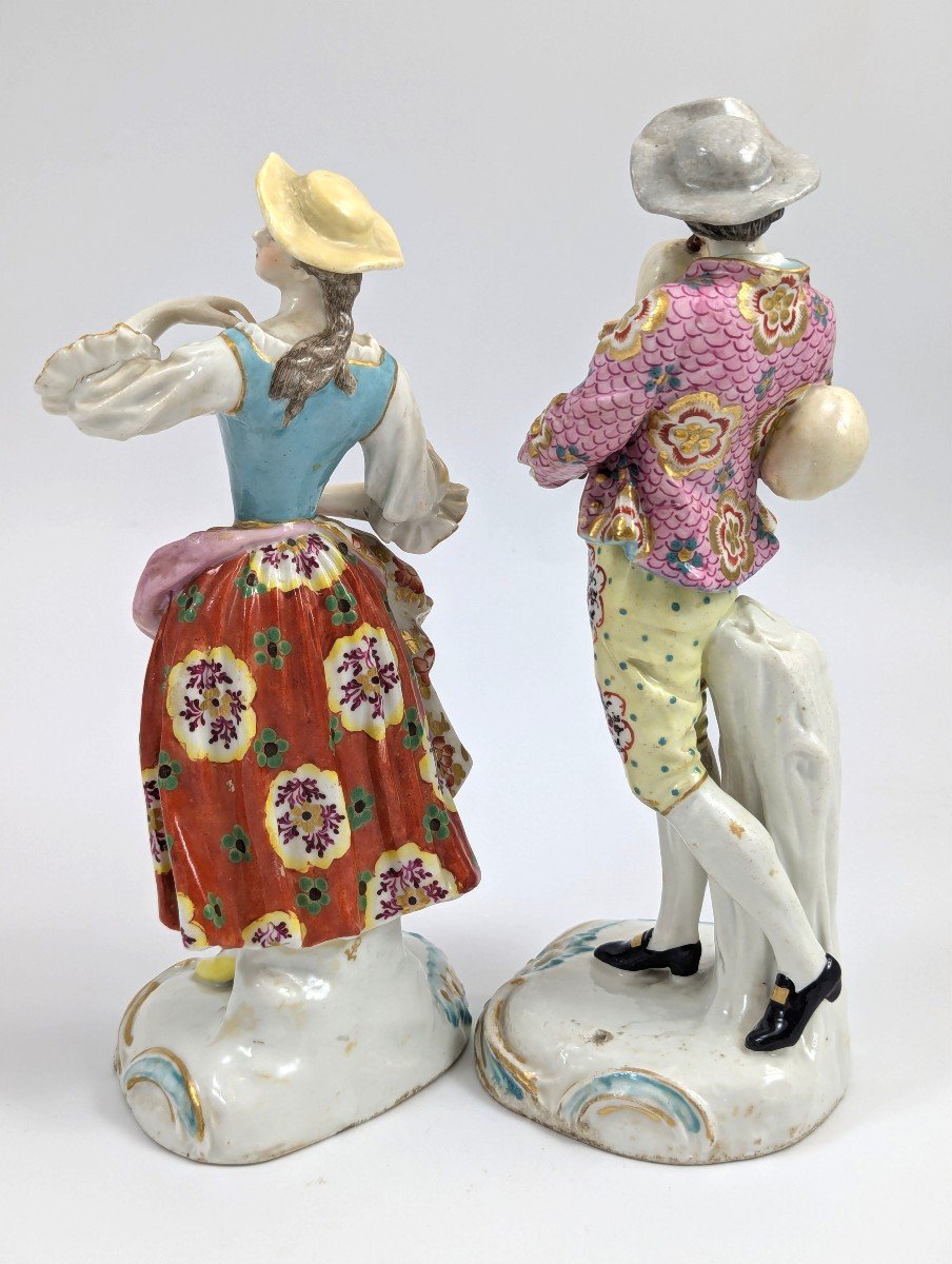 Figurines Anciennes En Porcelaine De Chelsea, Vers 1760-photo-3