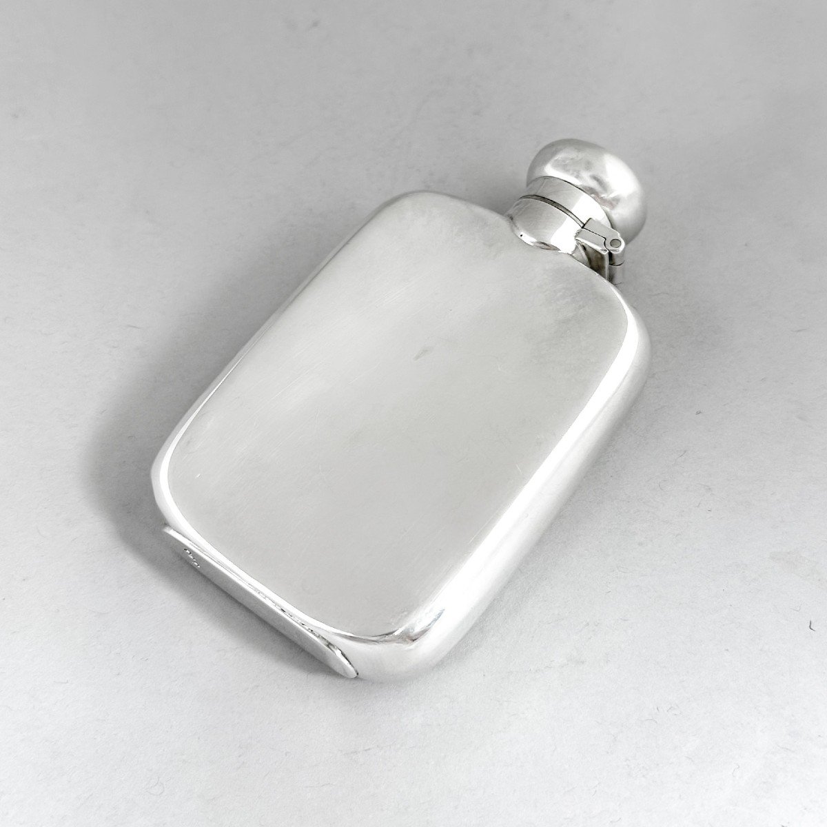 Flasque à Whisky Miniature En Argent Sterling 60 Ml / 2 Oz-photo-1
