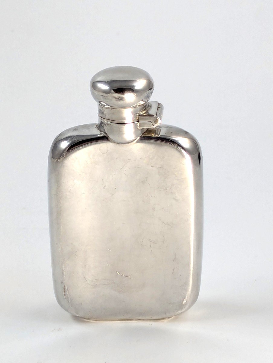 Flasque à Whisky Miniature En Argent Sterling 60 Ml / 2 Oz-photo-7