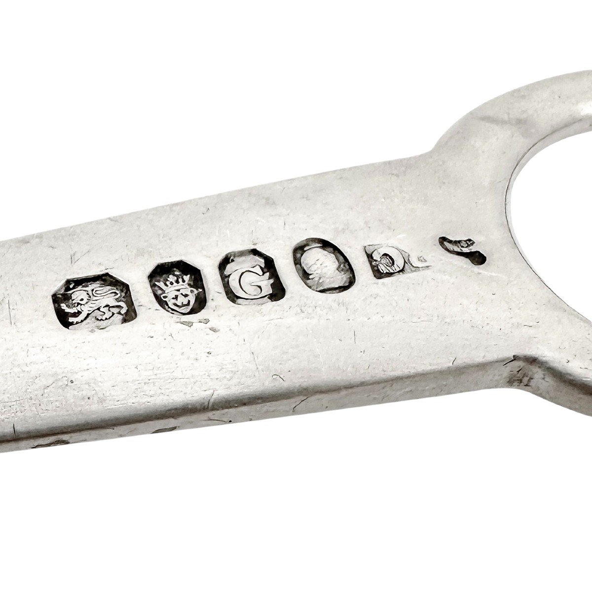 Broche à Viande Antique George III En Argent Sterling / Ouvre-lettres Avec Poignée Anneau-photo-3