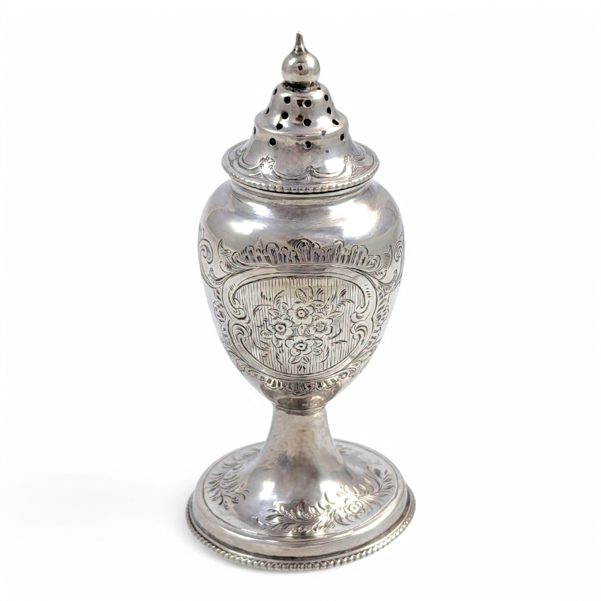Victorian Silver Sugar Shaker/sifter, Birmingham, 1857