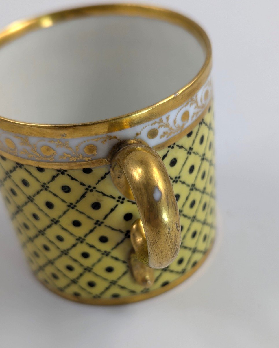 Antique Porcelain Cup And Saucer, Dihl And Guérhard, France, C. 1790-photo-8