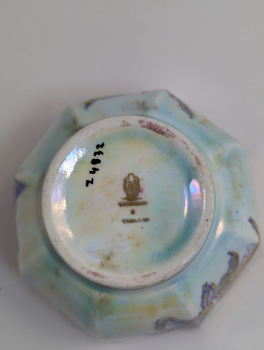 Bol Octogonal à Papillons Daisy Makeig-jones Lustre, Wedgwood, Vers 1914 -photo-7