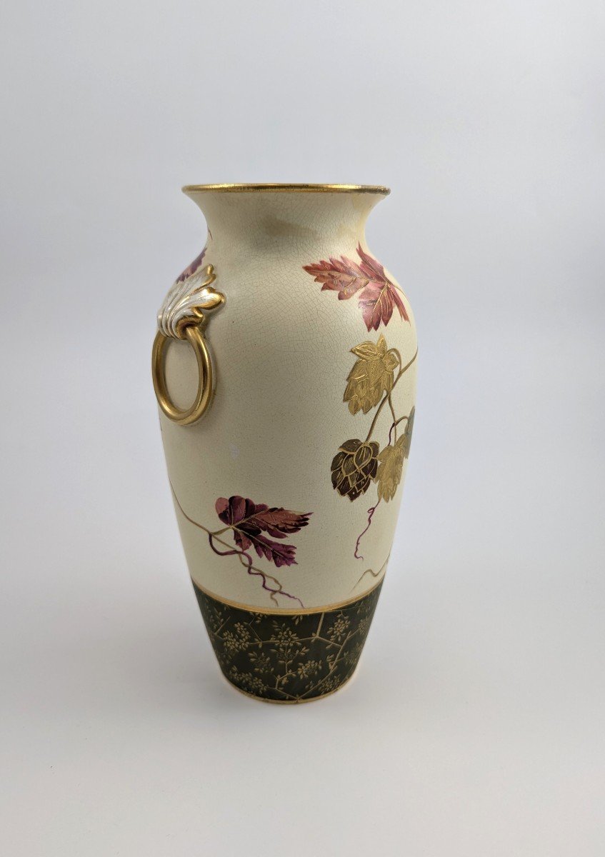Vase Ancien Wedgwood Ivory Vellum, 1880-photo-1