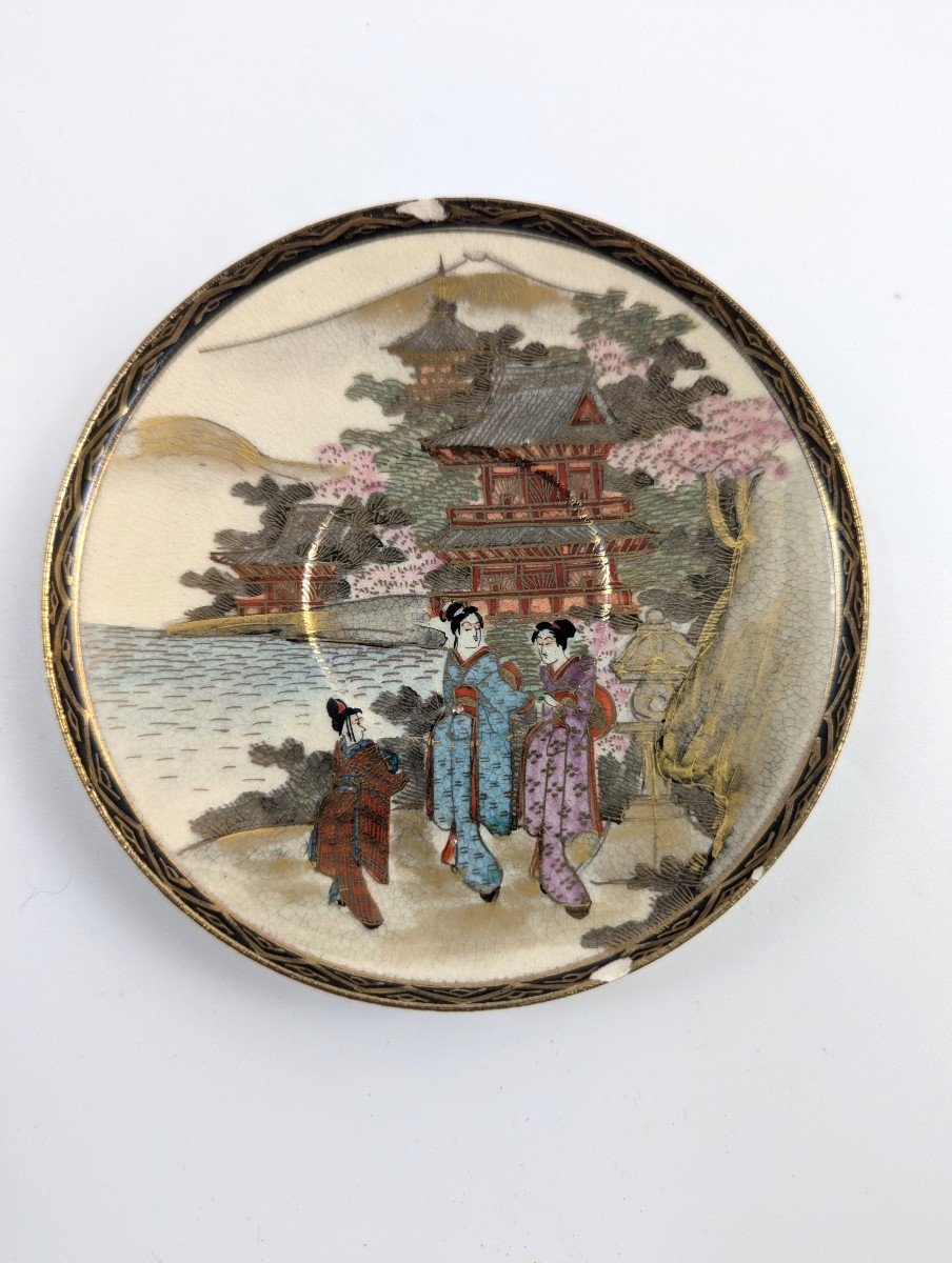 Satsuma Tea Set By Taniguchi, Japan, C. 1921-photo-1