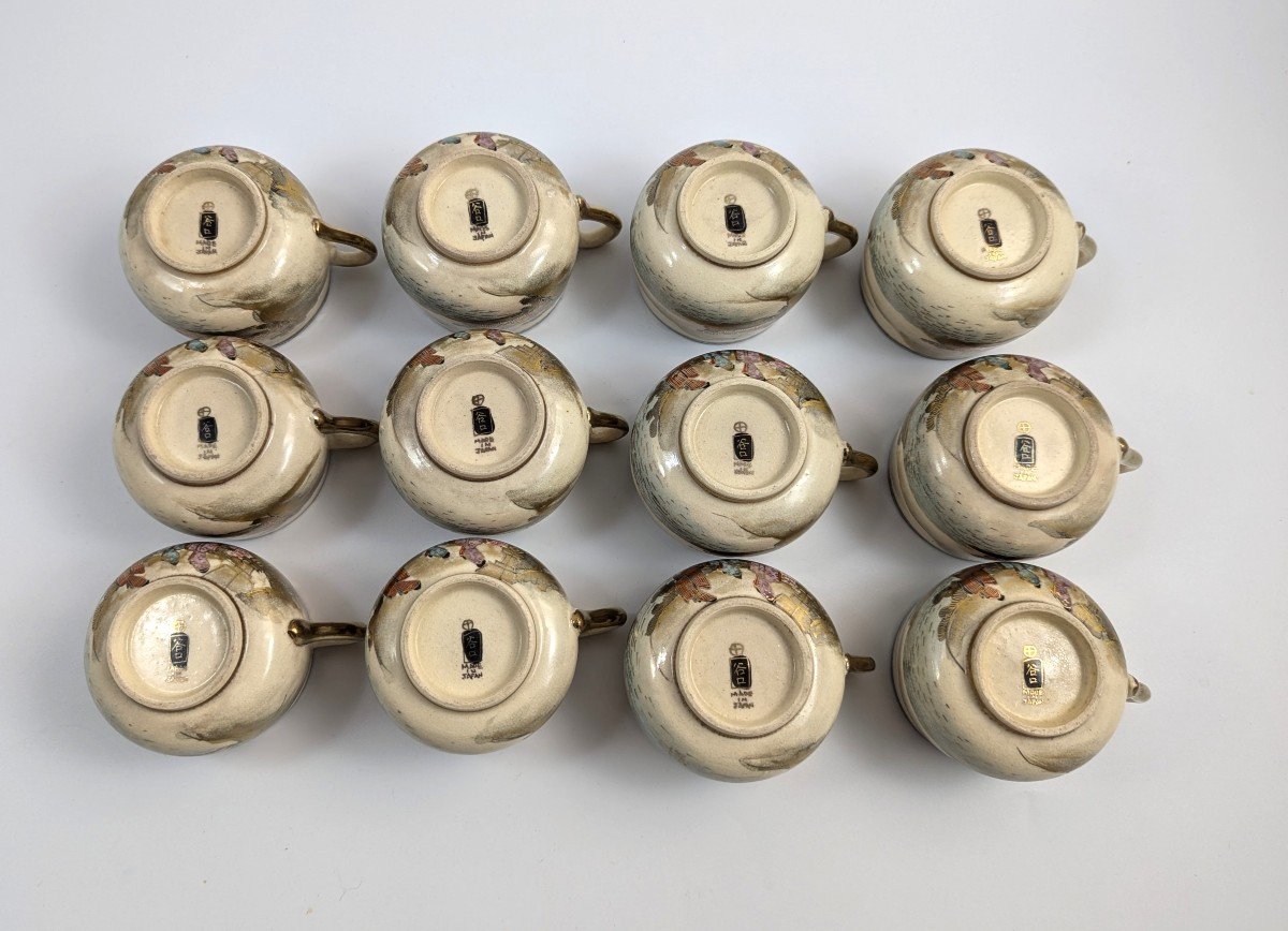 Satsuma Tea Set By Taniguchi, Japan, C. 1921-photo-3