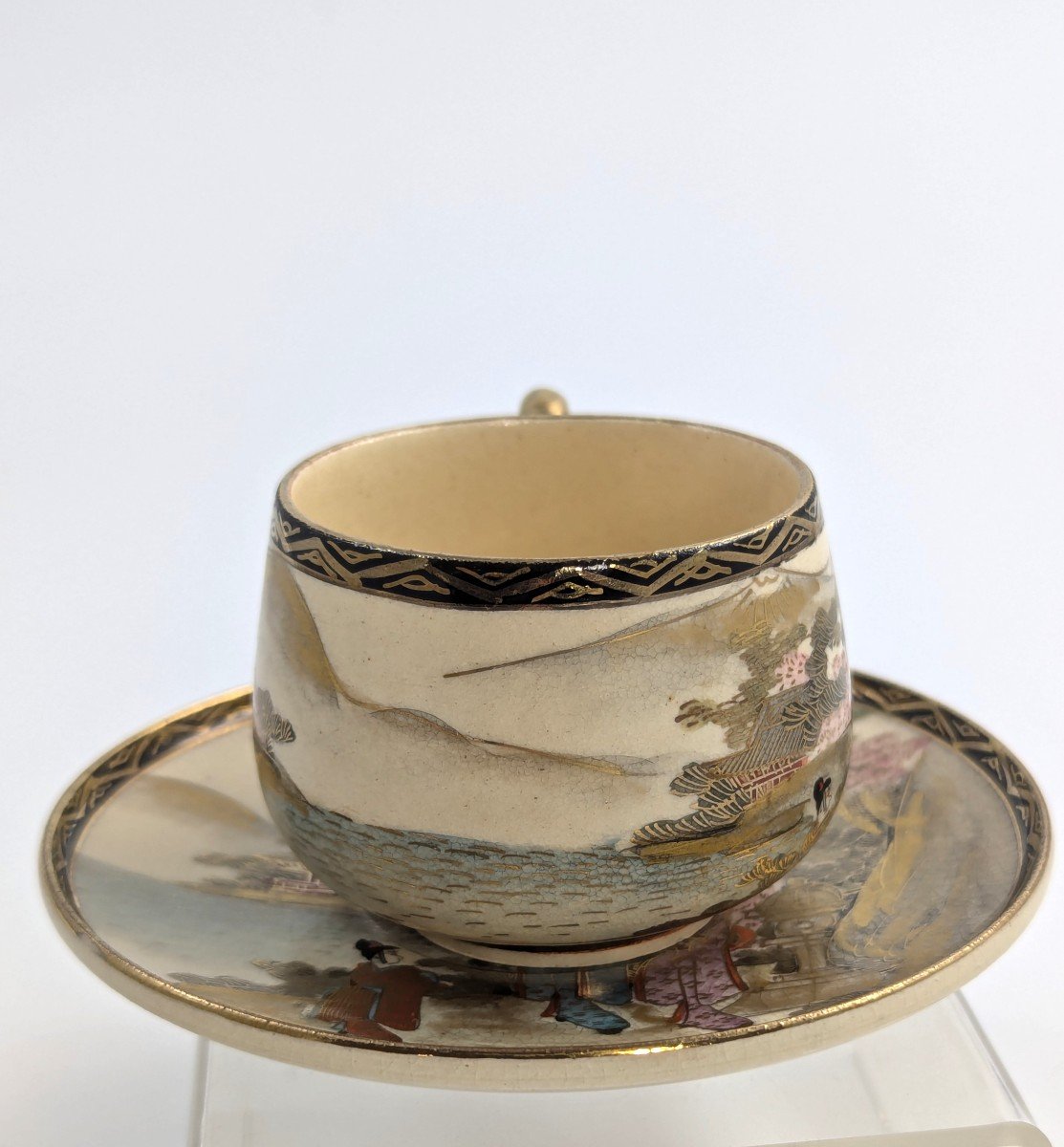 Satsuma Tea Set By Taniguchi, Japan, C. 1921-photo-7