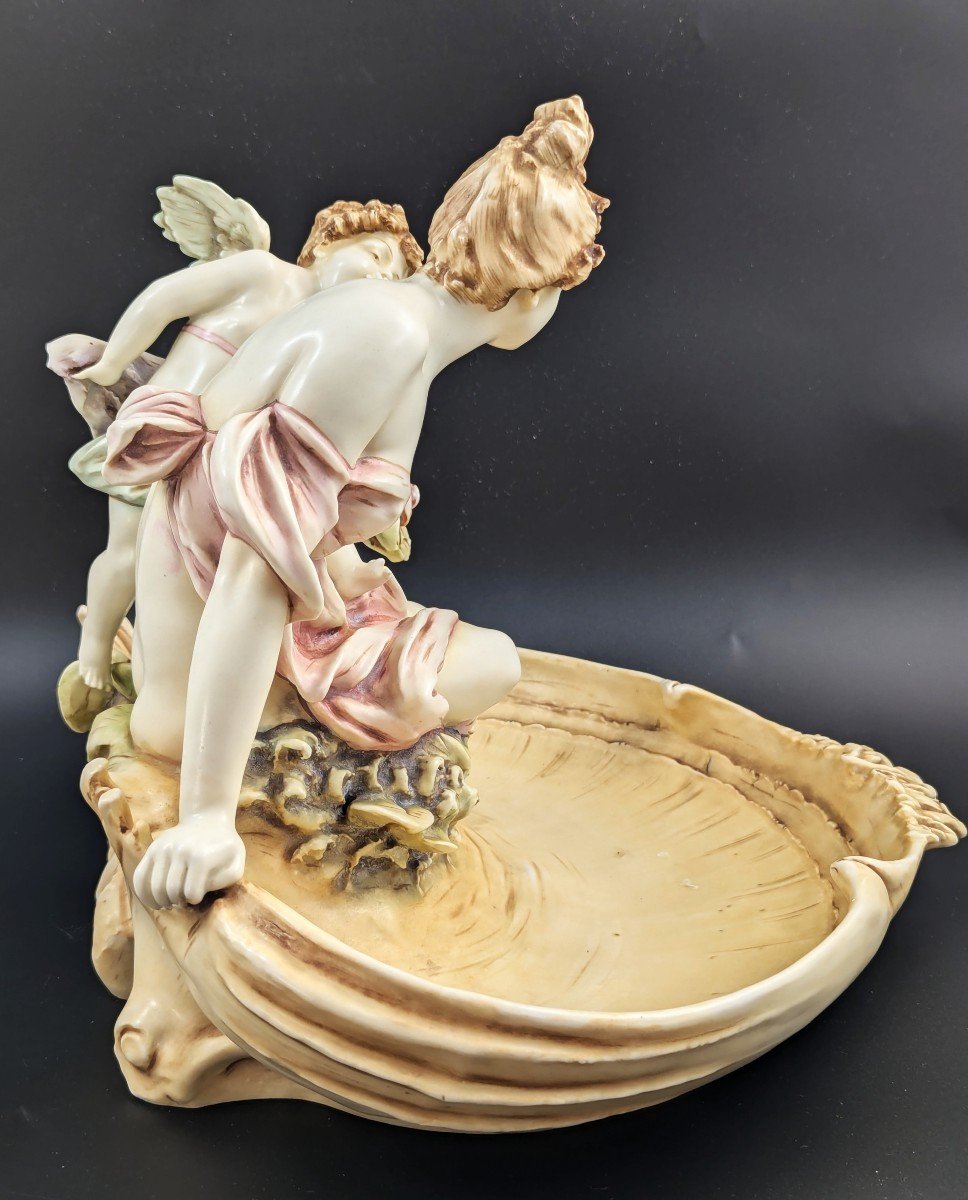 Bol Figuratif En Porcelaine Amphore Art Nouveau, Vers 1897-photo-4