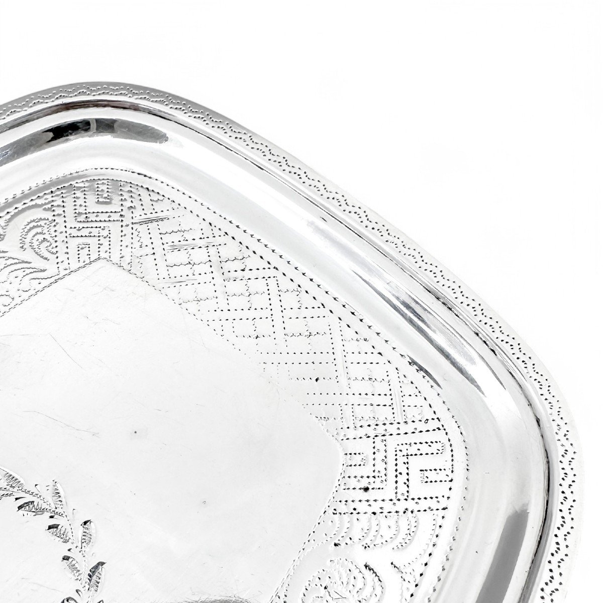 Ancien Présentoir à Théière / Vide-poche En Argent Sterling écossais époque George III-photo-5
