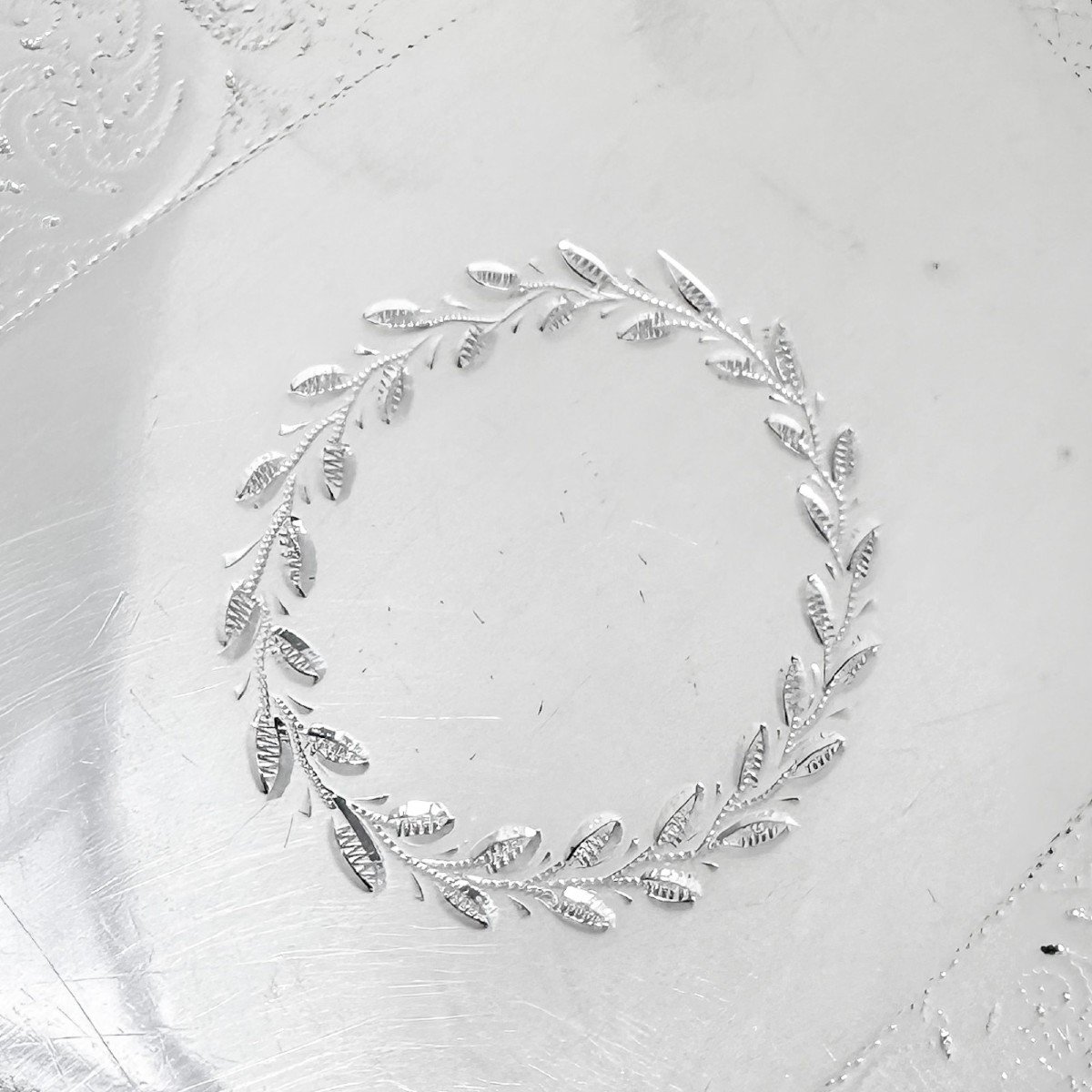 Ancien Présentoir à Théière / Vide-poche En Argent Sterling écossais époque George III-photo-6