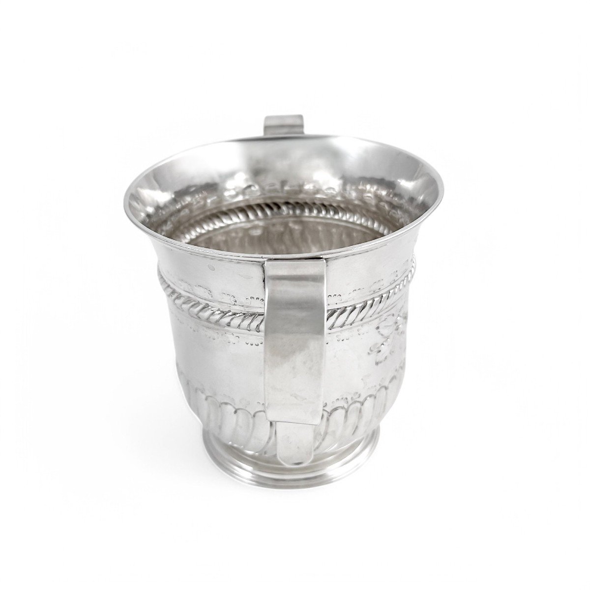 Antique Georgian Sterling Silver Two Handled Sugar Bowl / Porringer,  Peaston,  1761-photo-2