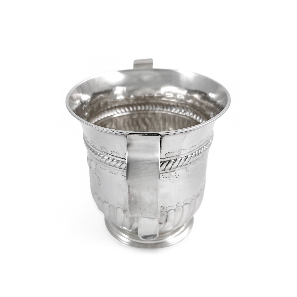 Antique Georgian Sterling Silver Two Handled Sugar Bowl / Porringer,  Peaston,  1761-photo-4
