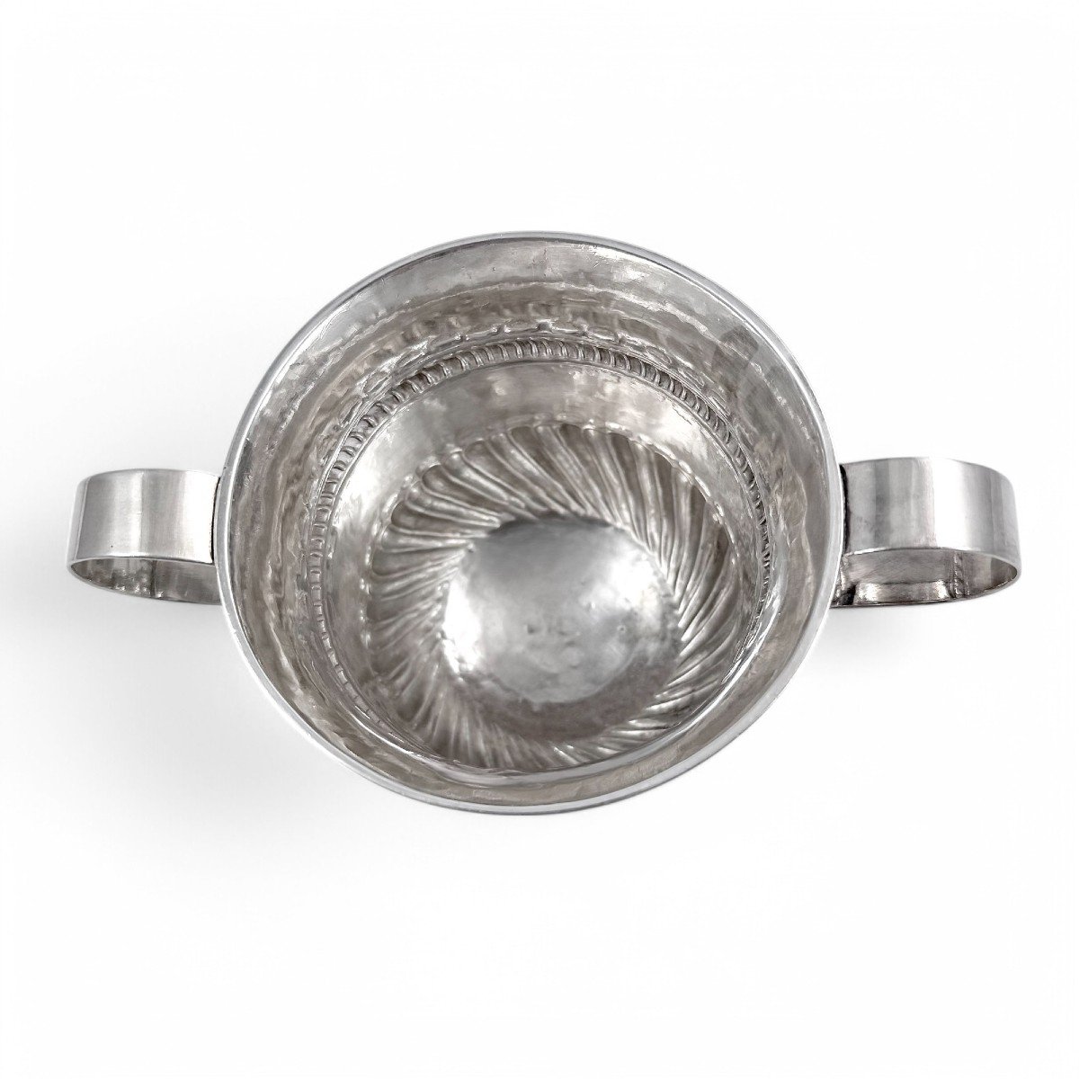 Antique Georgian Sterling Silver Two Handled Sugar Bowl / Porringer,  Peaston,  1761-photo-1