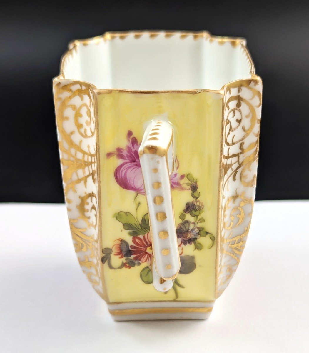 Donath & Co, Dresde, Tasse Et Soucoupe En Porcelaine, Vers 1890.-photo-2