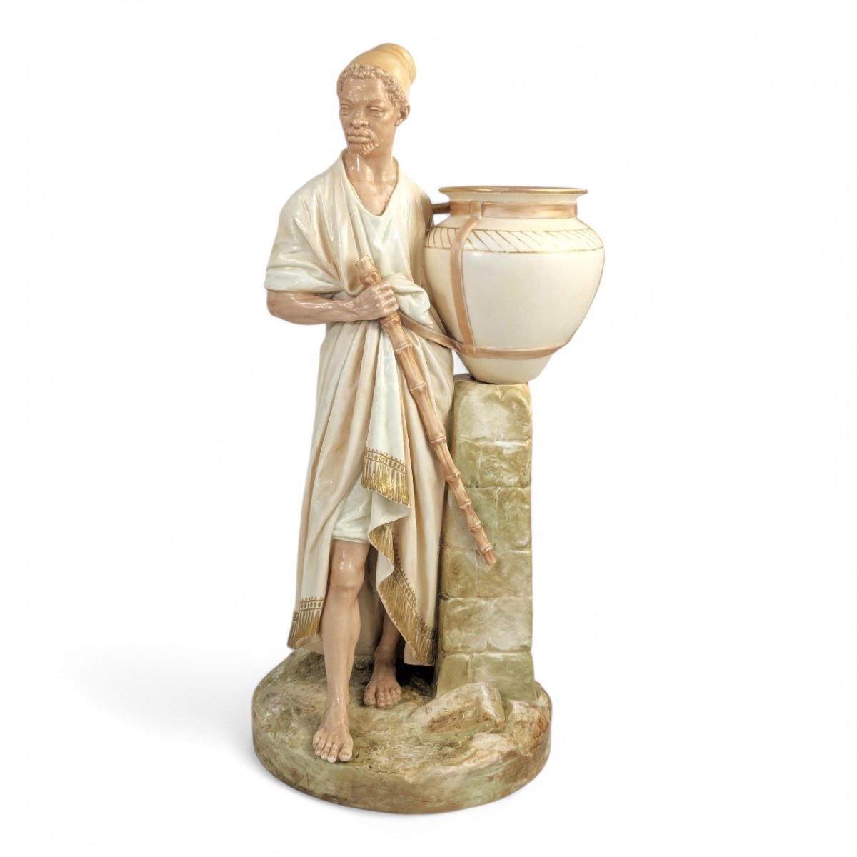 James Hadley, Royal Worcester – Rare, Water Carrier Figurine, 1887