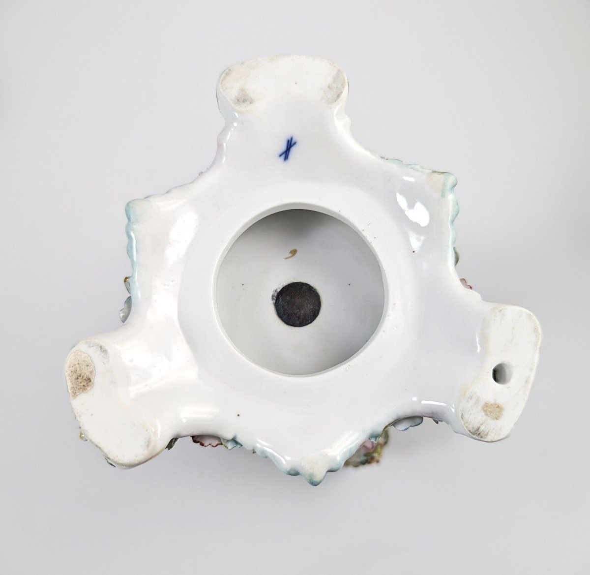 Very Rare Luxury Sitzendorf Potpourri Vase, C. 1885-photo-8