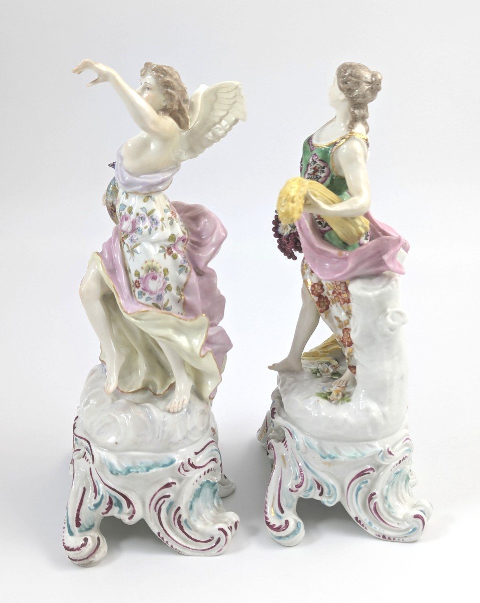 Samson Of Paris After Chelsea – Allegorical Figurines, C. 1850-photo-2