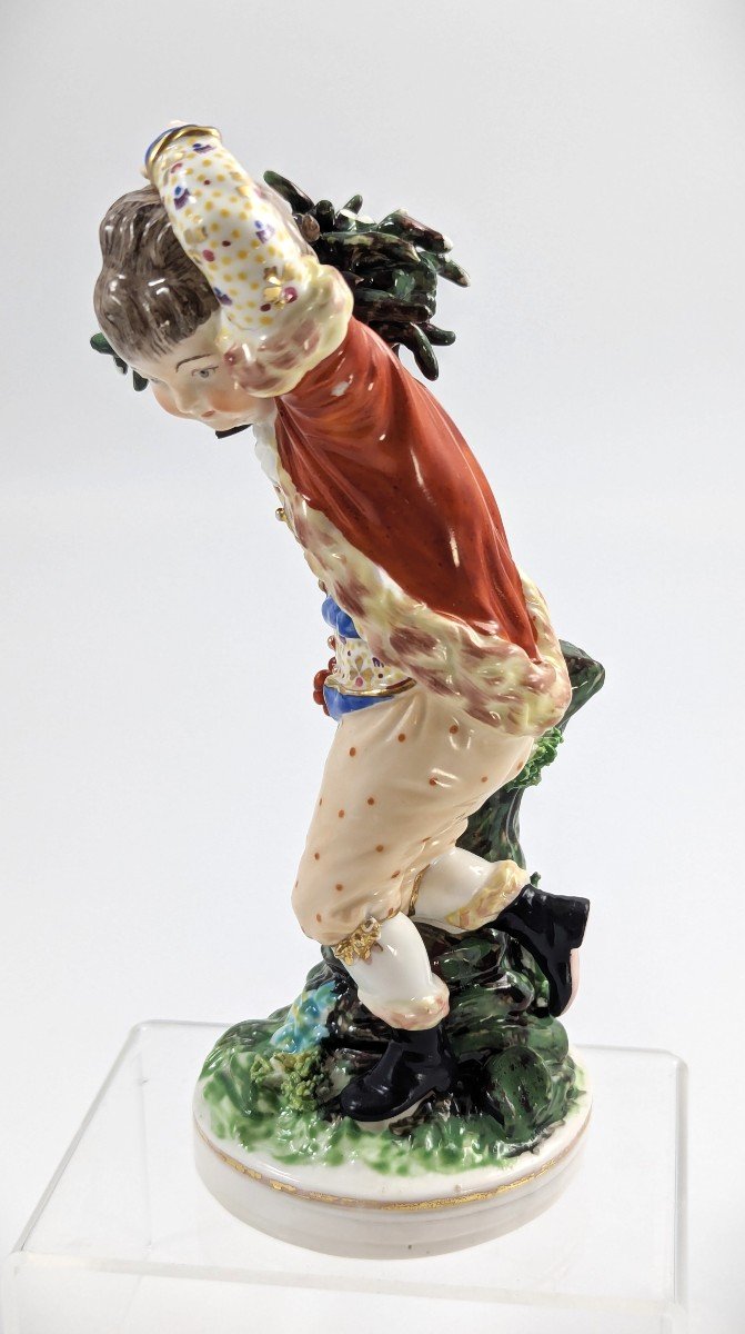 Antique Derby Porcelain Figurine, "winter" ,c. 1760s-photo-2