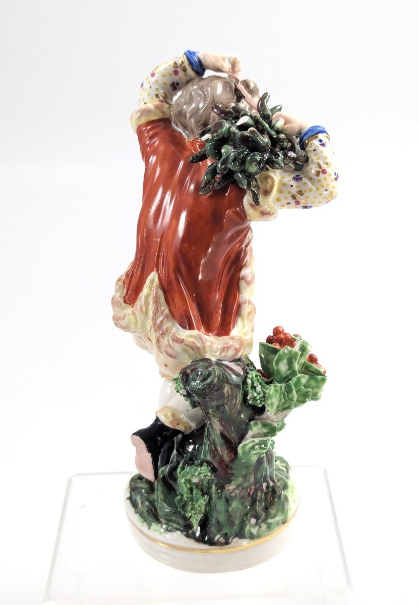 Antique Derby Porcelain Figurine, "winter" ,c. 1760s-photo-4