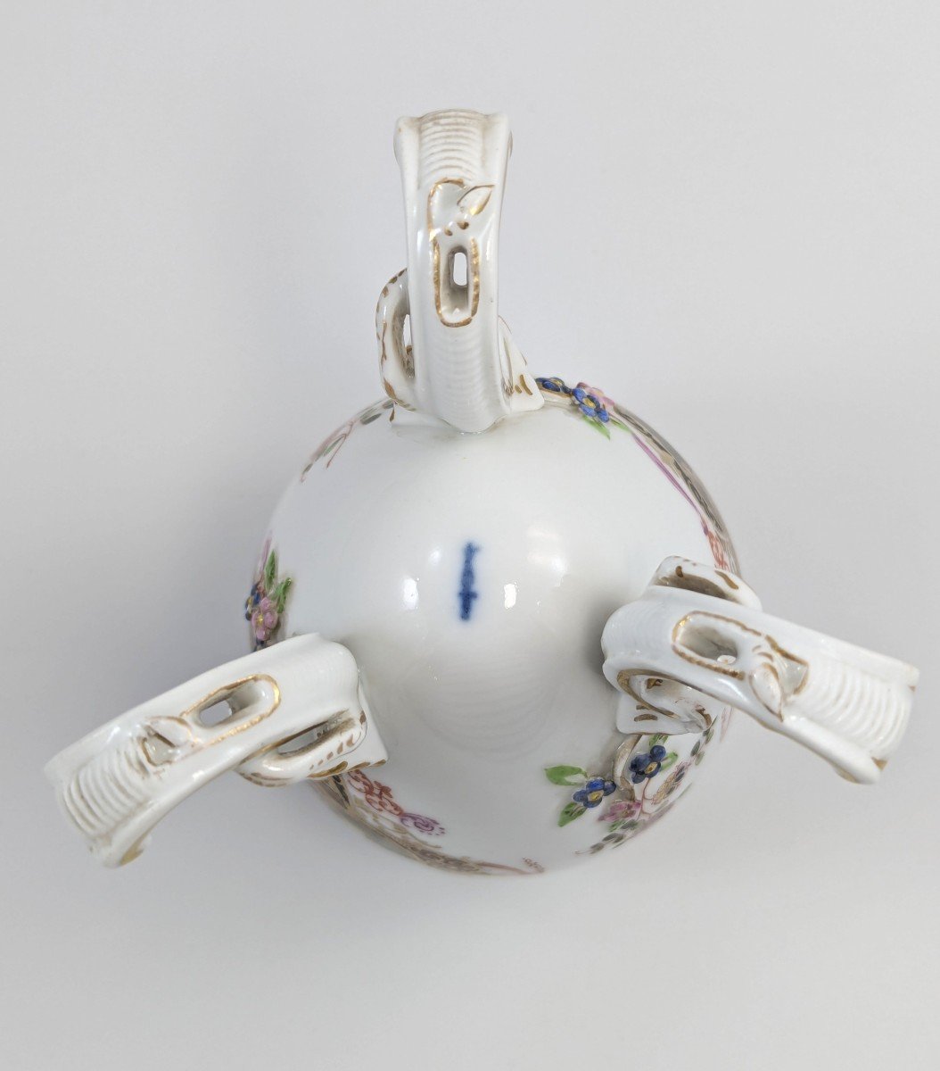 Kpm Berlin, Oeuf Sur Pieds En Porcelaine, Boîte à Thé Ou Pot, Vers 1780-photo-7