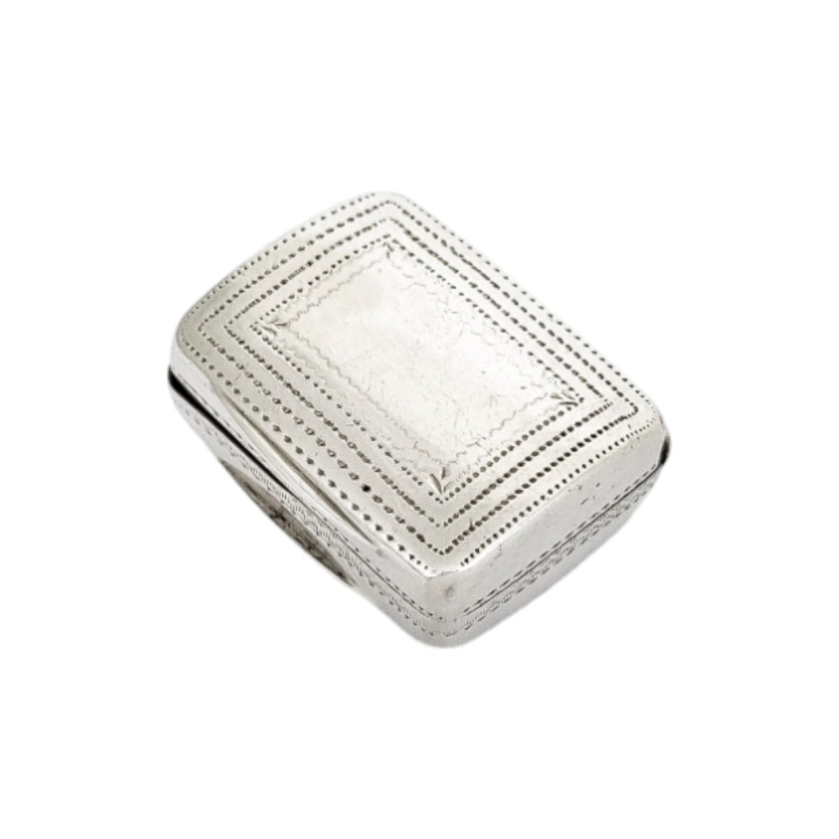 Georgian Sterling Silver Vinaigrette With Vermeil Interior, John Thropp, Birmingham 1822-photo-2