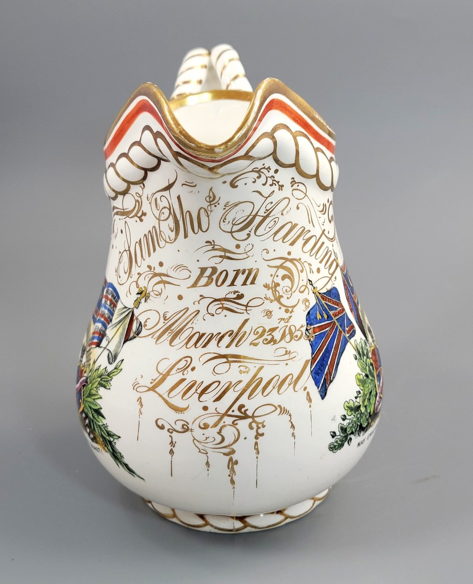 Pichet Staffordshire Guerre De Crimée « Alliance », G.f. Bowers, Vers 1857-photo-1