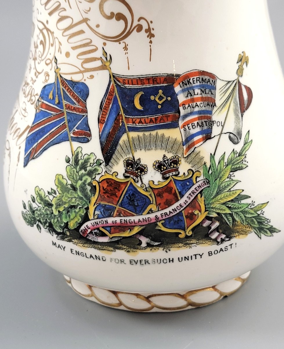 Pichet Staffordshire Guerre De Crimée « Alliance », G.f. Bowers, Vers 1857-photo-8