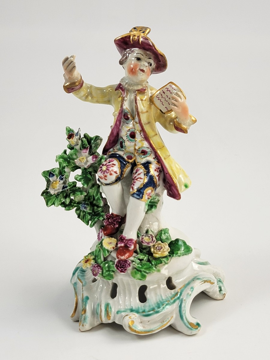 Statuette En Porcelaine De Bow – Jeune Chanteur, Vers 1765