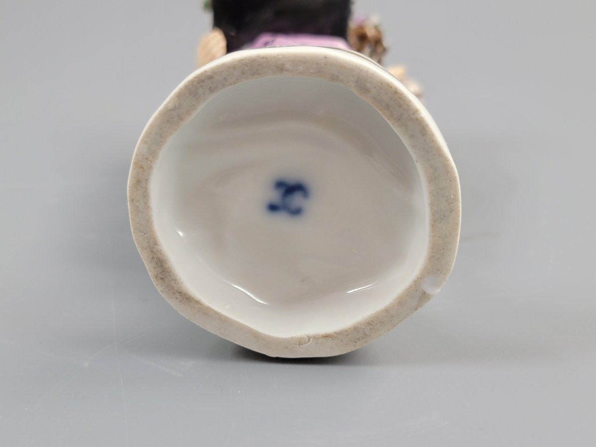 Antique Dressel Kister Porcelain Figurine With Ludwigsburg Mark, C.1903-photo-3