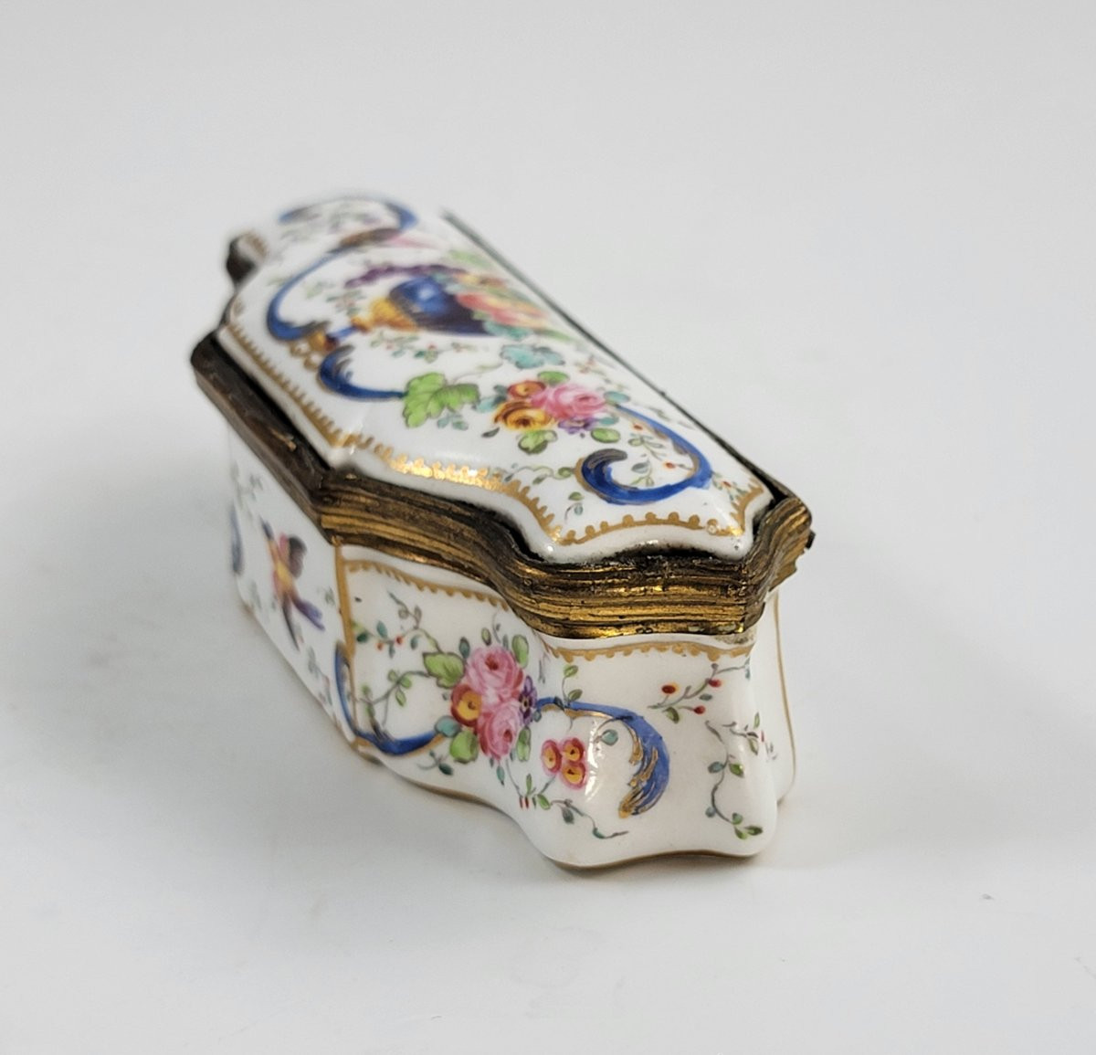 19th-century French Samson Porcelain Jewel Box – After Sèvres, C. 1850-photo-3