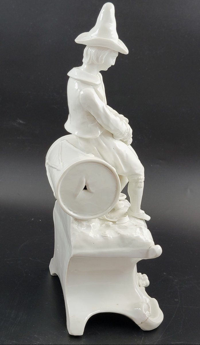 Fürstenberg Blanc-de-chine Porcelain Drummer Boy Figure, C.1760-photo-1