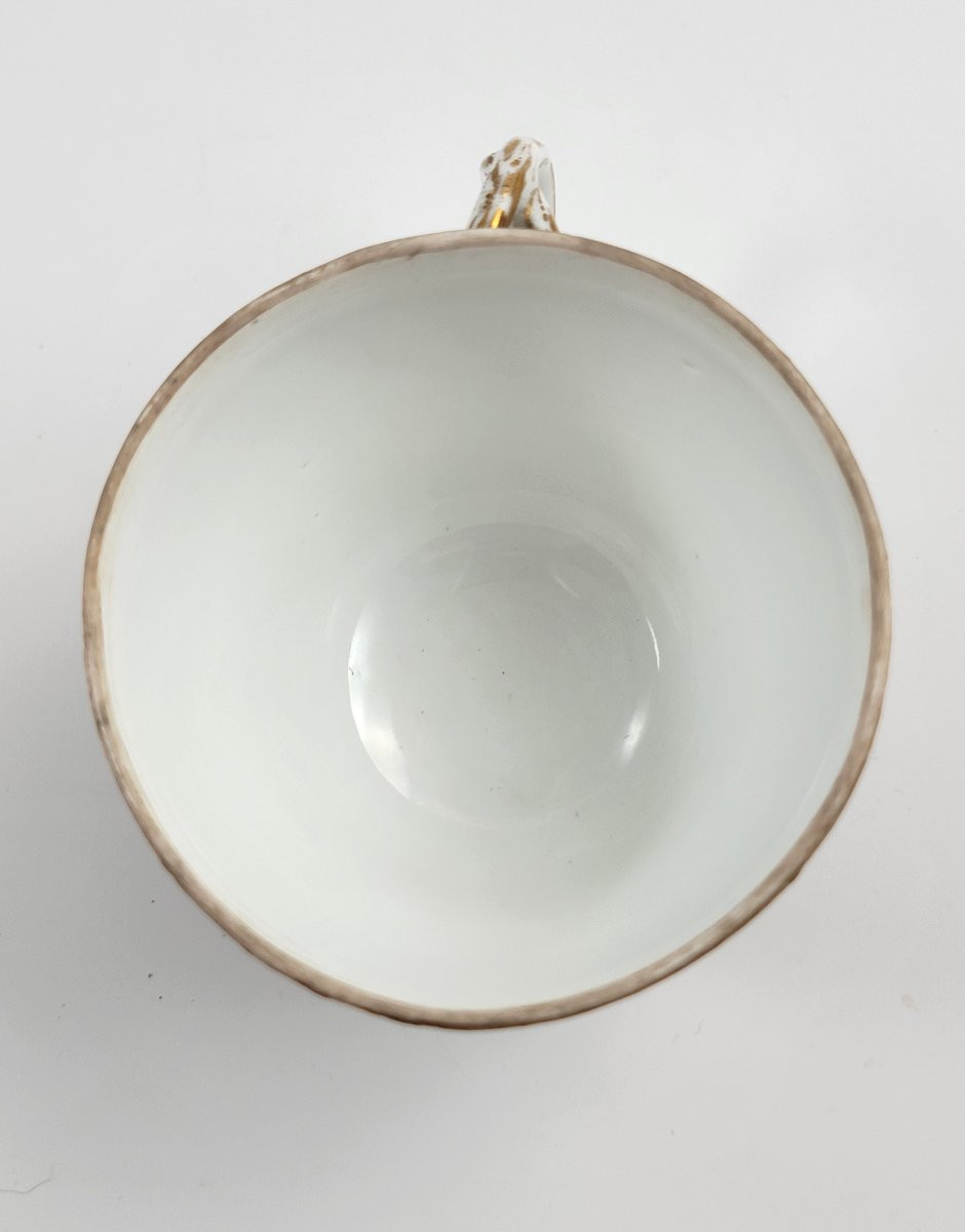 Meissen Covered Chocolate Cup With Harbour Views And Puce Chinoiserie, C. 1780–1820-photo-6