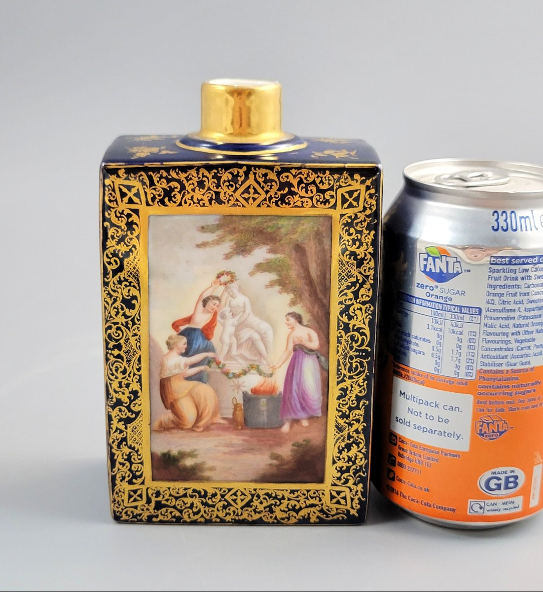 Boîte à Thé en Porcelaine de Vienne, Scènes Mythologiques, vers 1880-photo-3