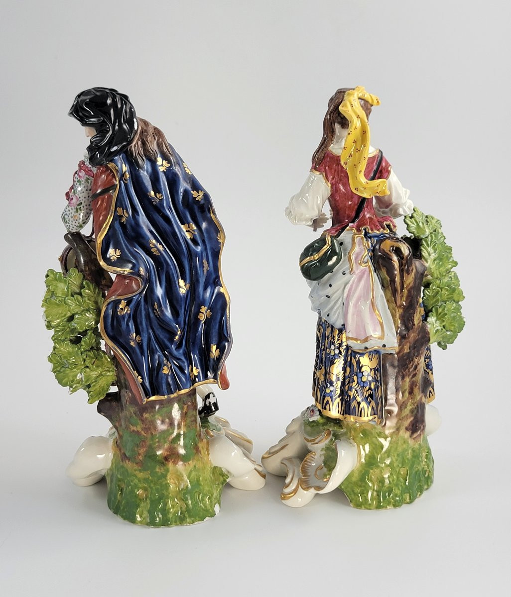 Paire de figurines en porcelaine, Samson, Paris, vers 1880, après Derby -photo-3