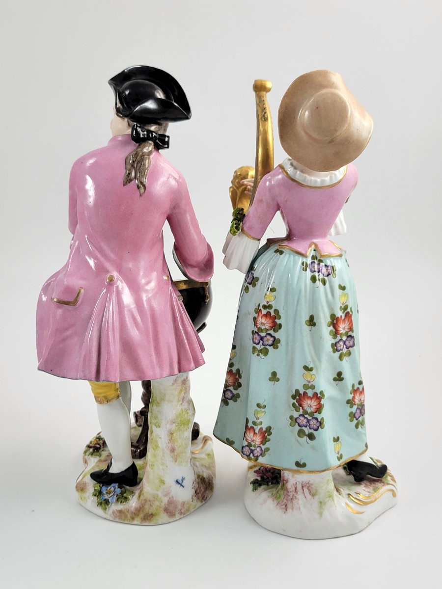 French Porcelain Figures Of Musicians, Bloch & Sie, Paris, C. 1887–1900-photo-4