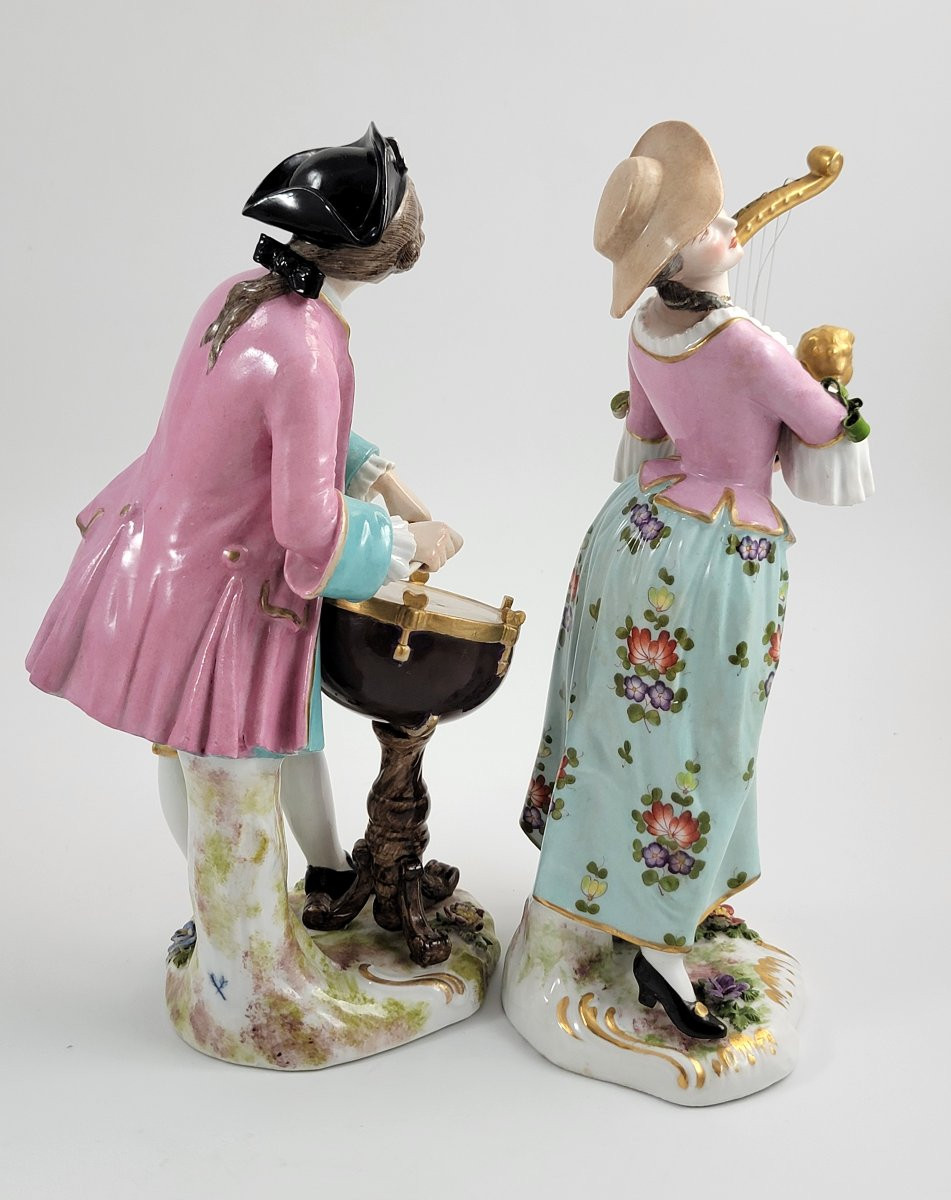 French Porcelain Figures Of Musicians, Bloch & Sie, Paris, C. 1887–1900-photo-1