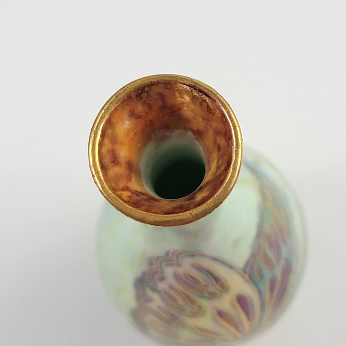 Makeig-Jones Wedgwood Lustre, Vase Z4832, Papillons, Rare-photo-2